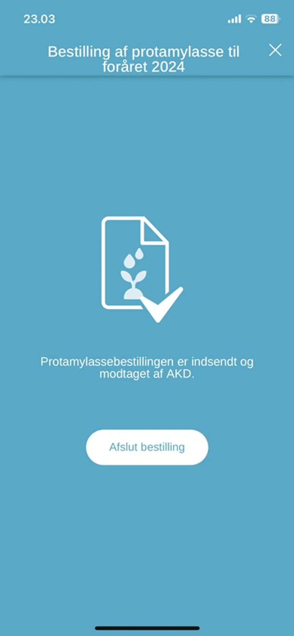 Sidste frist for bestilling af  protamylasse er onsdag d. 10. januar