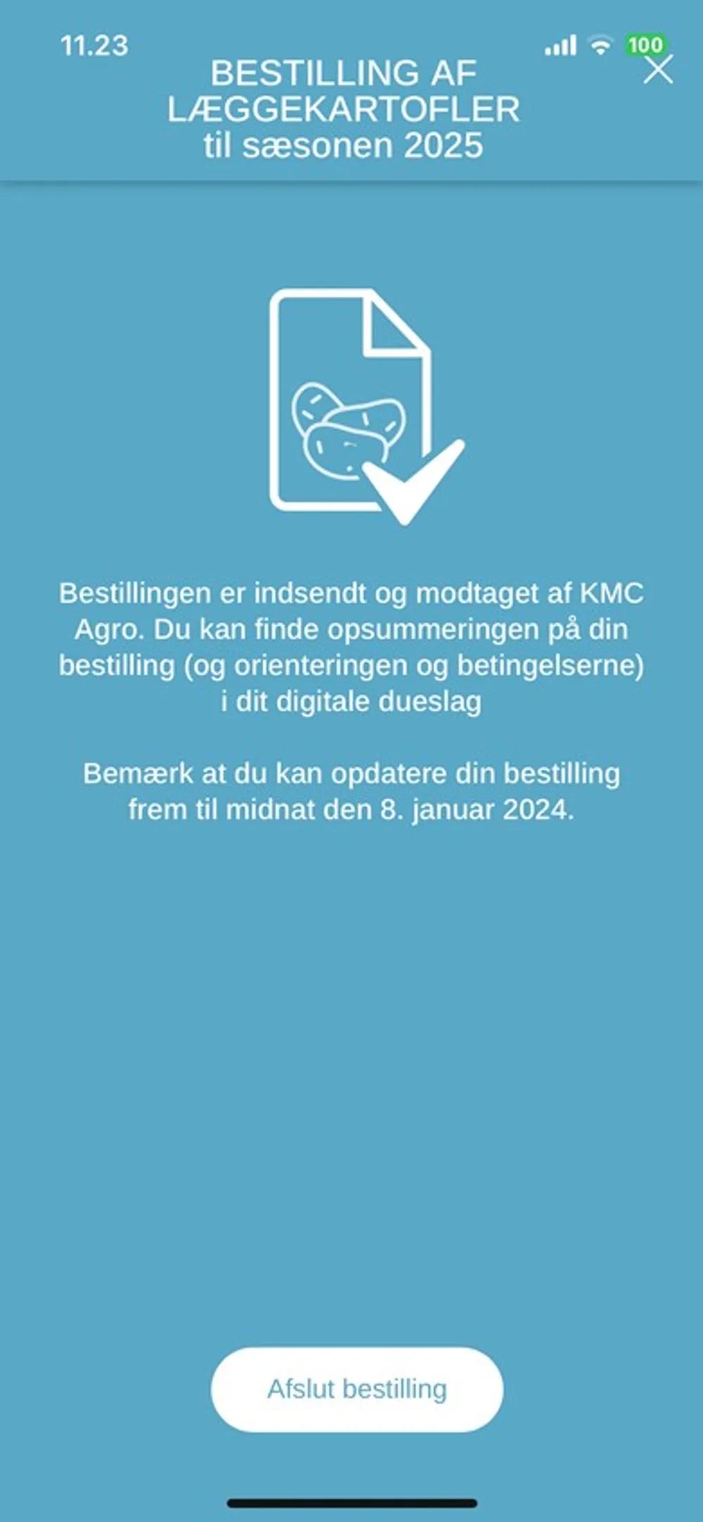 Vi nærmer os slutspurten: Digital bestilling af læggekartofler til 2025