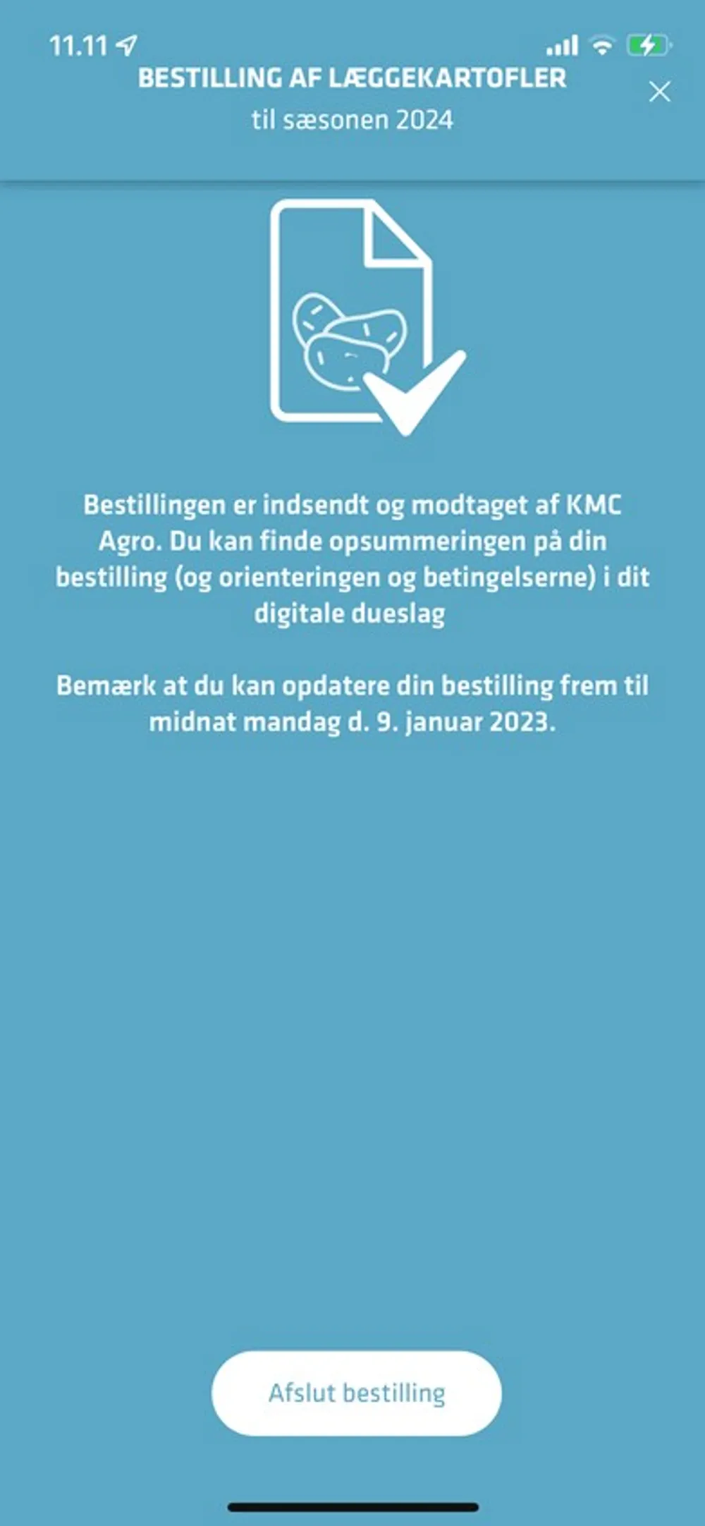 Bestil læggekartofler til 2024 med din smartphone