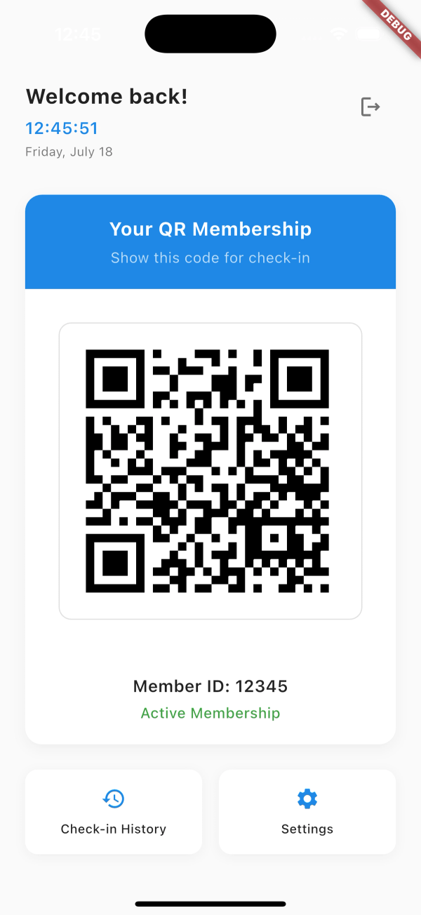 QR Membership Mobile Client