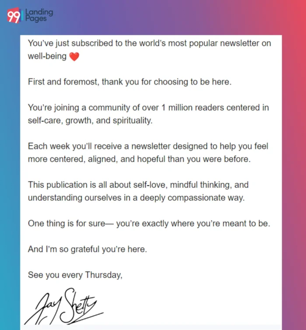 thankyou-email-for-new -subscribers-of-podcast-landing-page