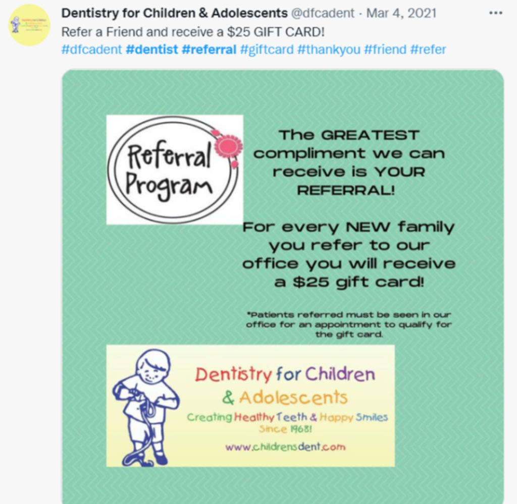 dentist referral program