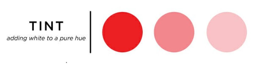 Tint in psychology of colour in marketing