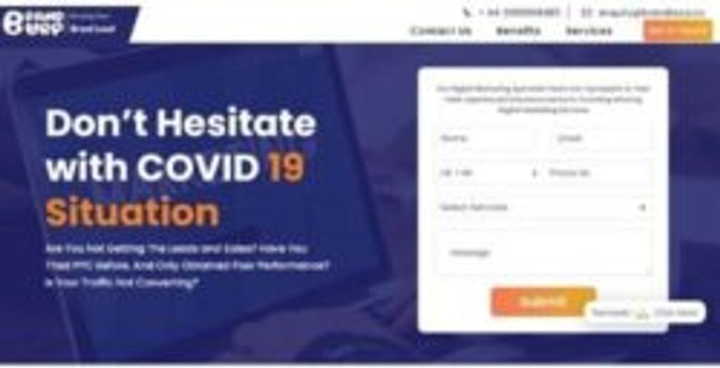 digital marekting landing page by Brandburp