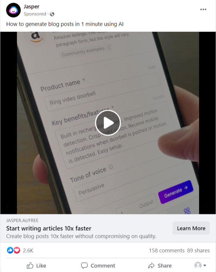 facebook paid advertising