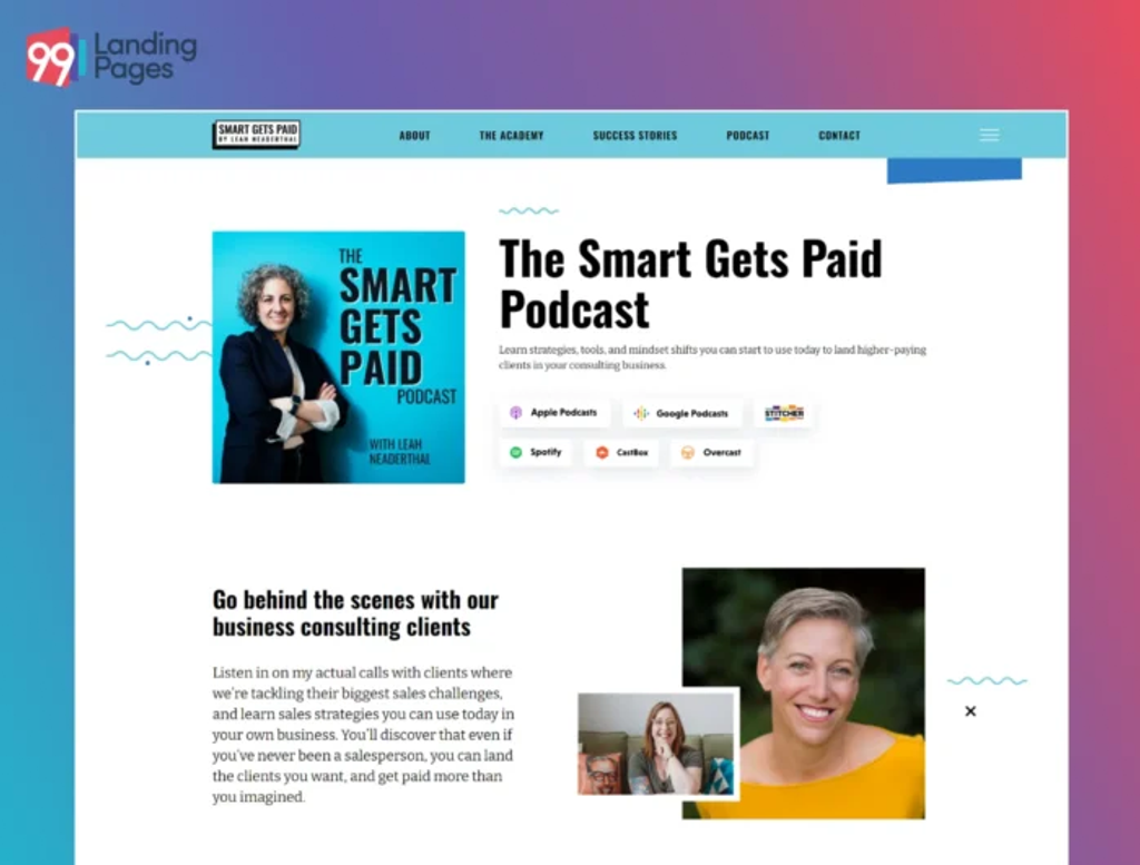 podcast-landing-page-idea