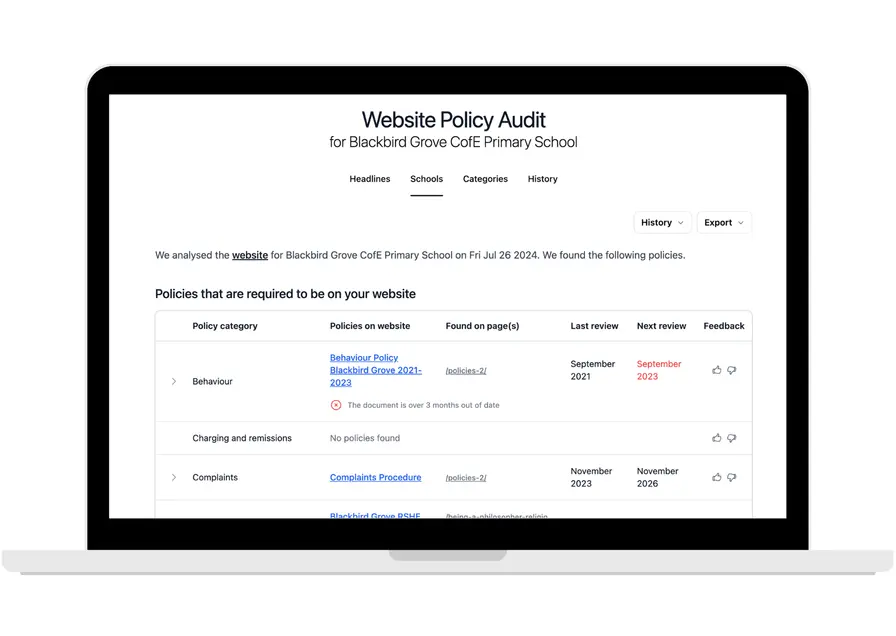 Example of Robin’s Policy Audit