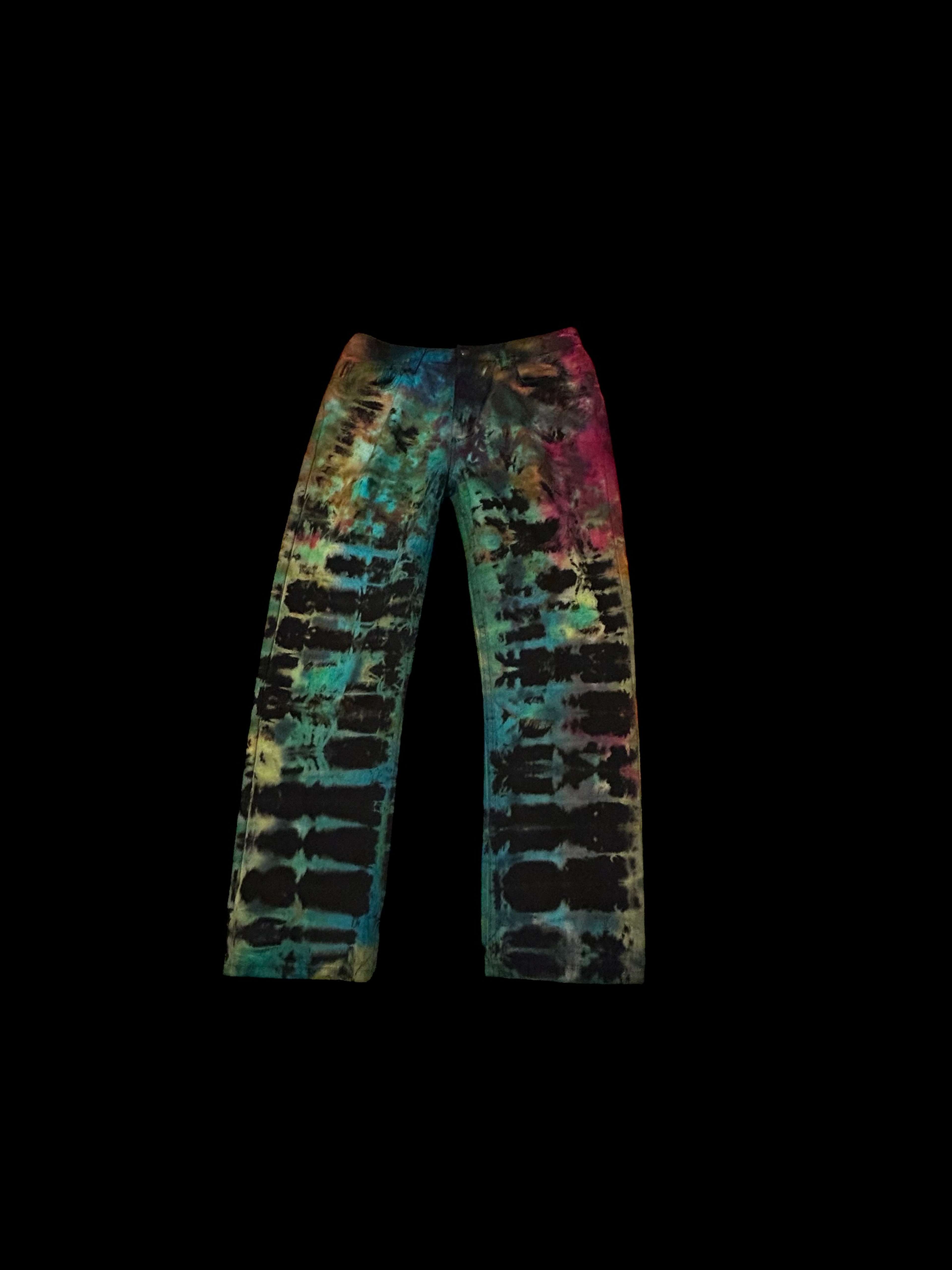 Stripe Dye Sweatpants 02 Front