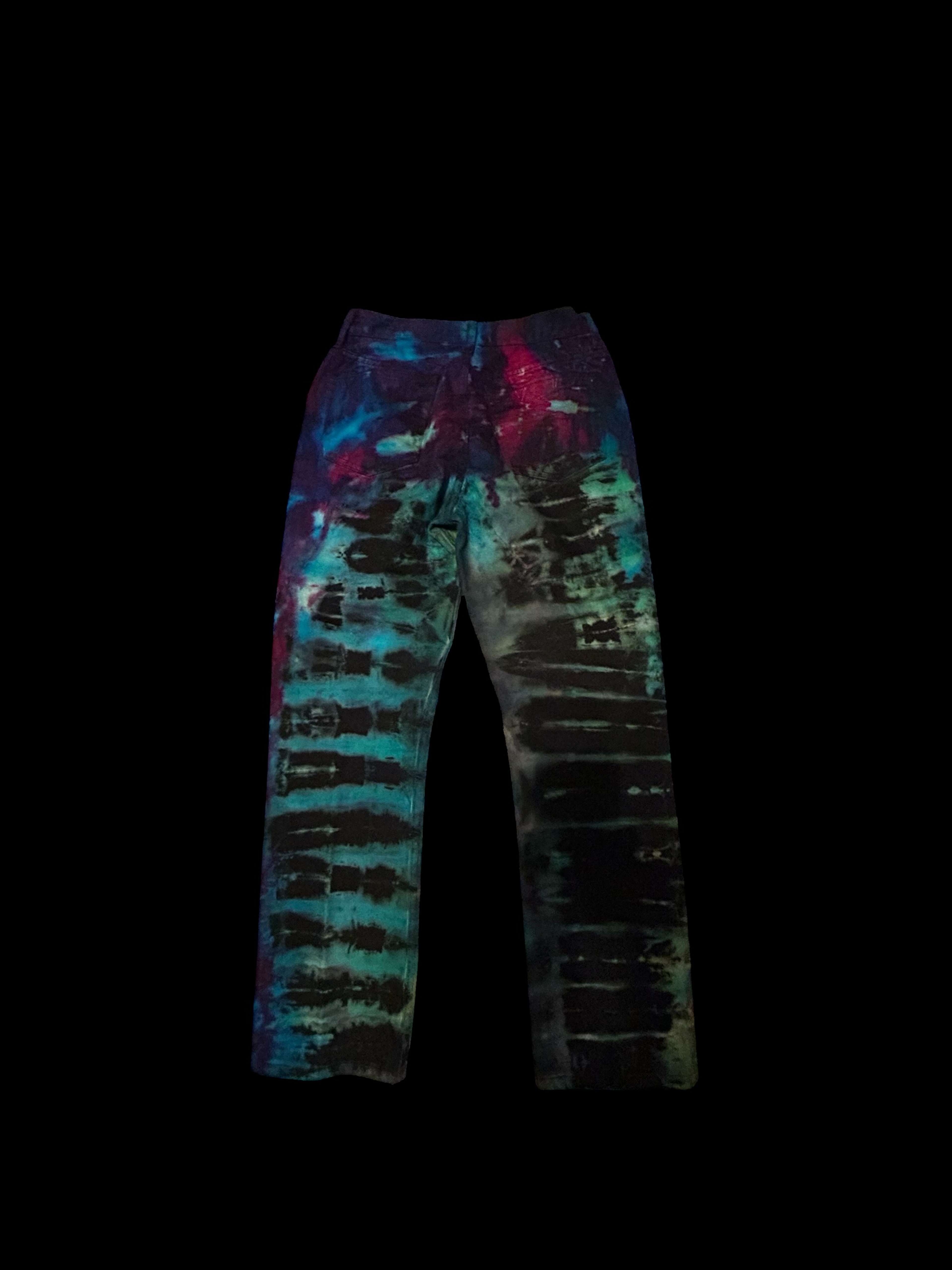 Stripe Dye Sweatpants 01 Front
