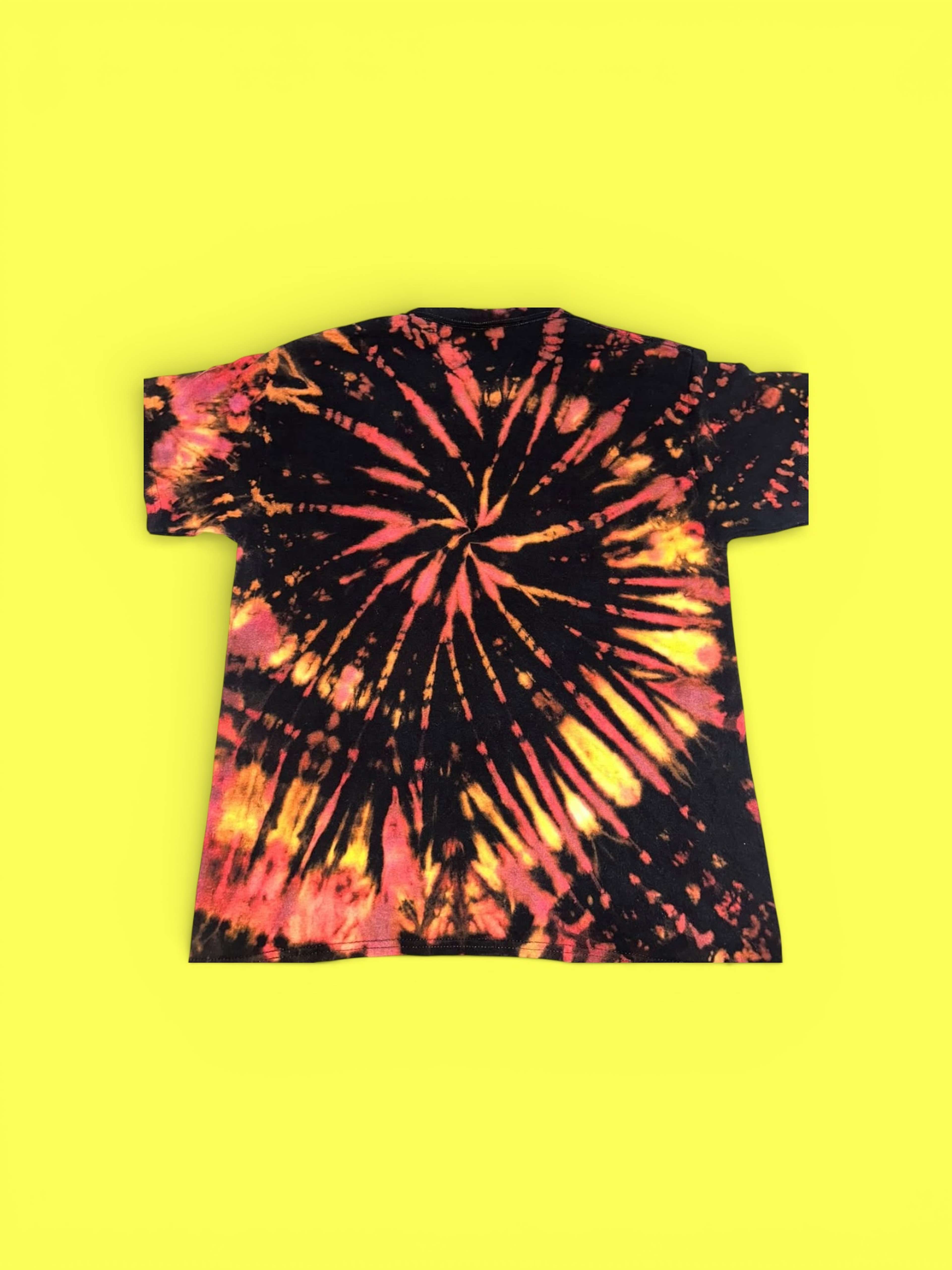 Yellow Orange Spiral Tee Front