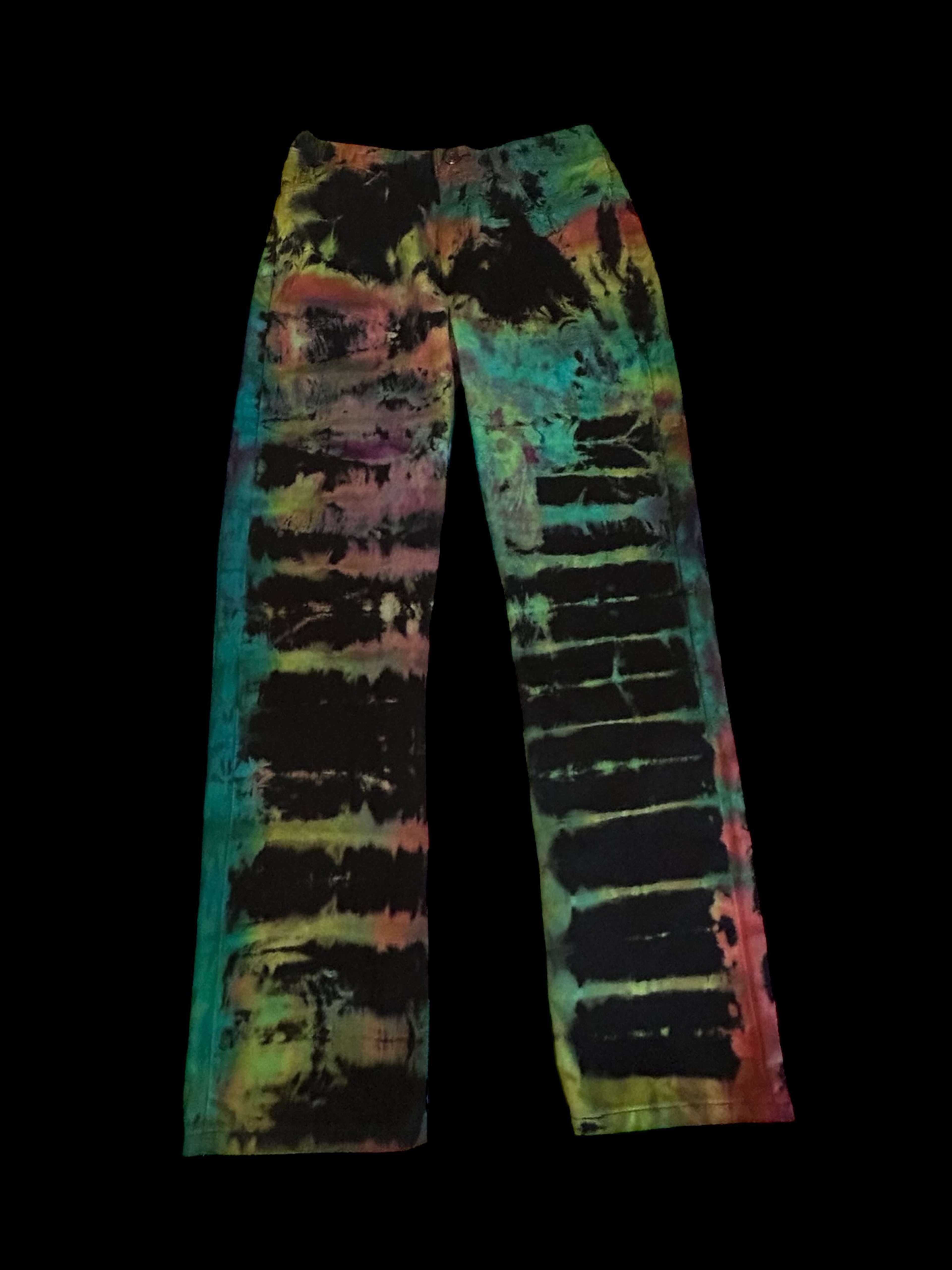 Stripe Dye Sweatpants 04 Front