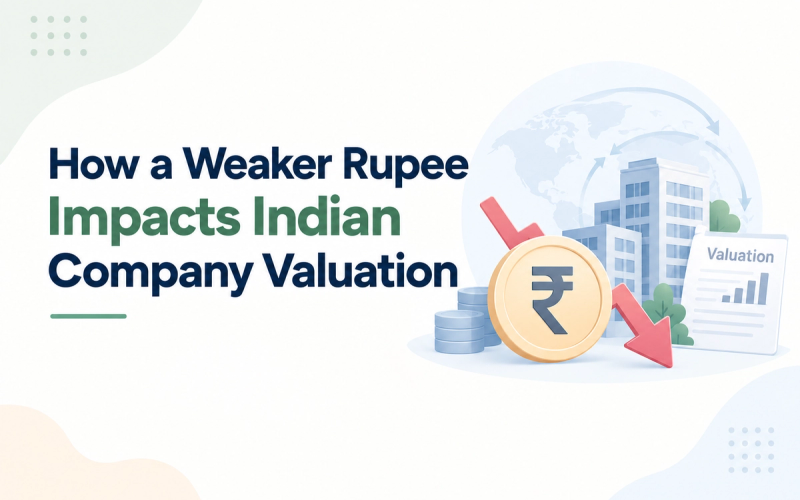 How a Weaker Rupee Impacts Indian Company Valuation