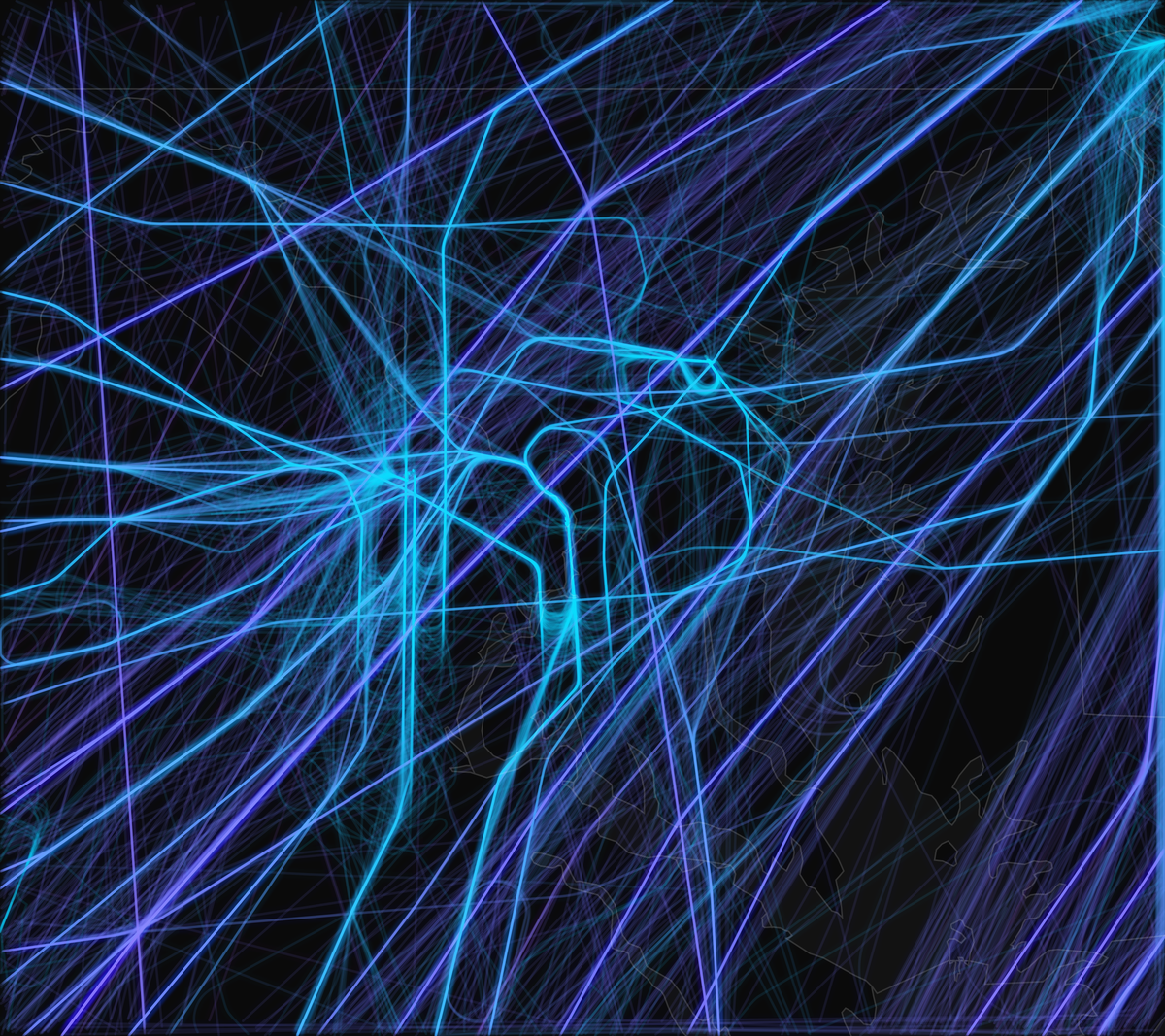 ADS-B flight path map of the Washington D.C. metropolitan region on February 22, 2026, the pre-storm baseline before Winter Storm Hernando. Geographic extent: 37.80°–39.90°N, 78.52°–75.48°W. Shows 2,582 flight legs with an average cruise altitude of 27,891 feet and average leg duration of 24.1 minutes. The 30,000–40,000 foot band accounts for 1,280 legs (49.6% of total), reflecting the D.C. metro's substantial share of long-haul through-traffic routing over the East Coast.
