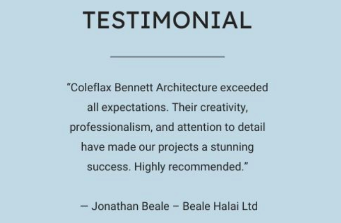 Coleflax Bennett Architecture
