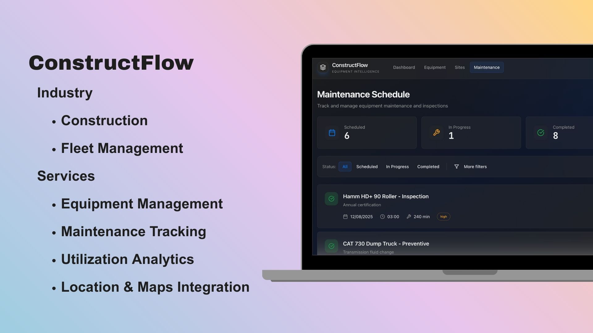 ConstructFlow web
