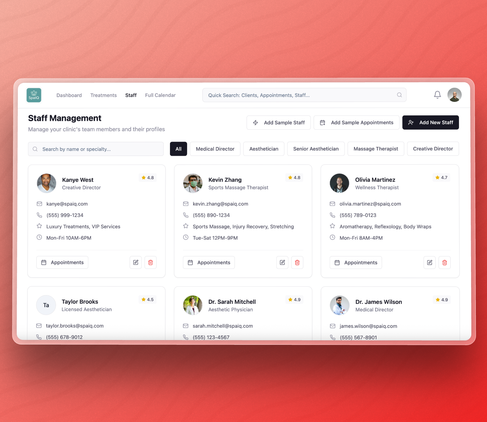 SpaIQ web