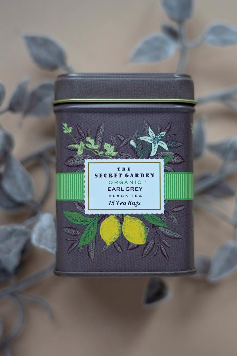 tea in a product tin