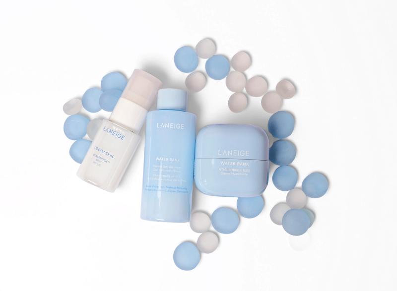 lotion flatlay for product photo