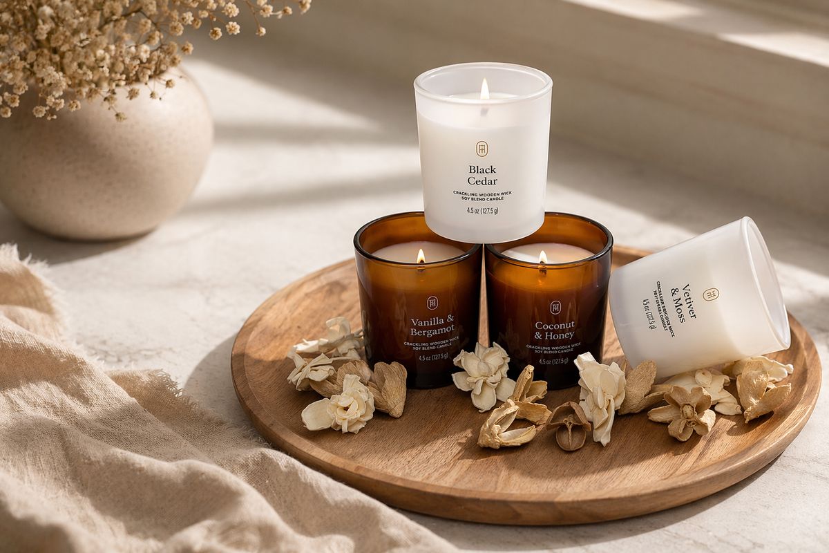 Image of candles for product photography