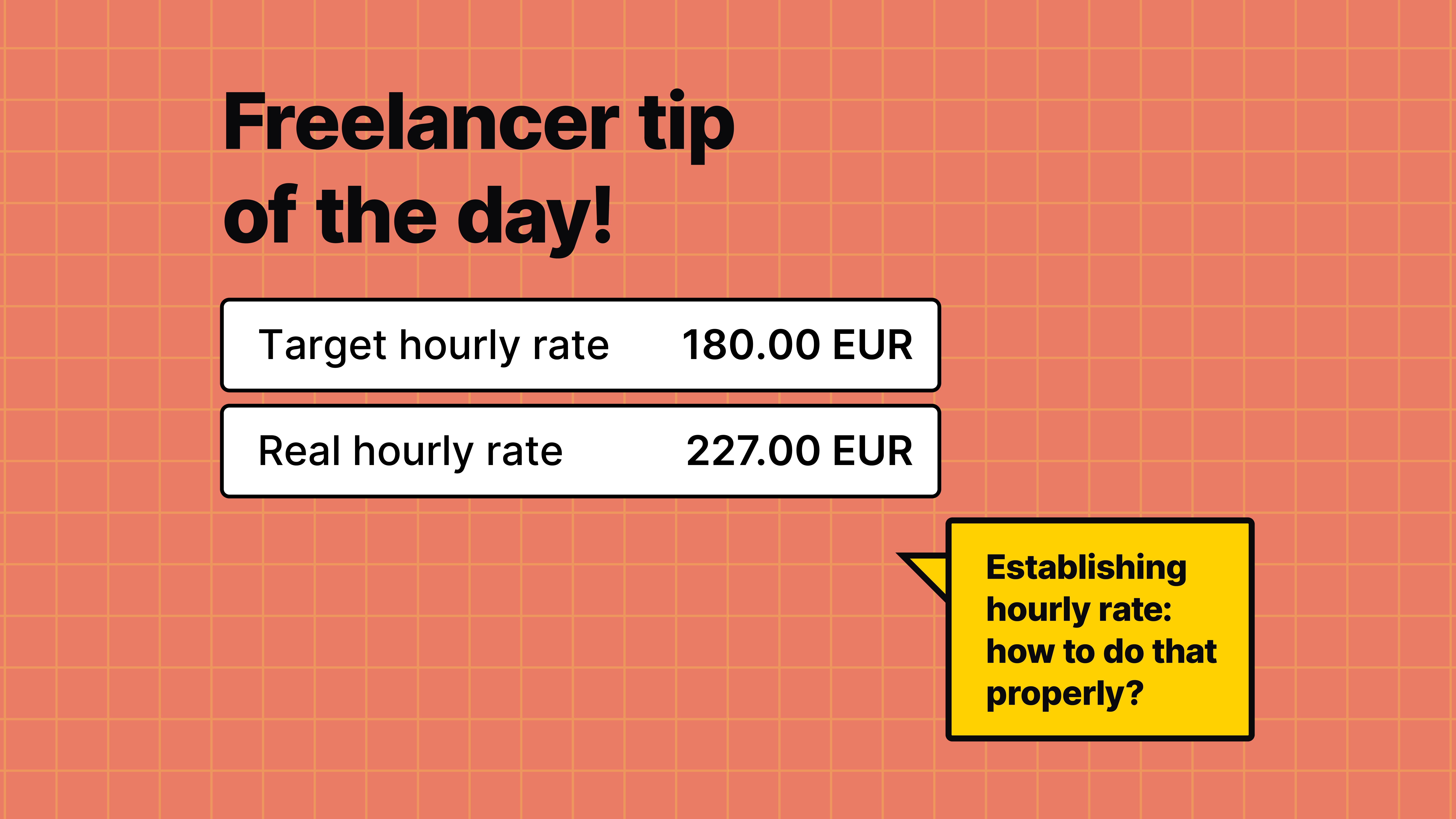 Establishing hourly rate: how to do that properly? Remember about diversification.
