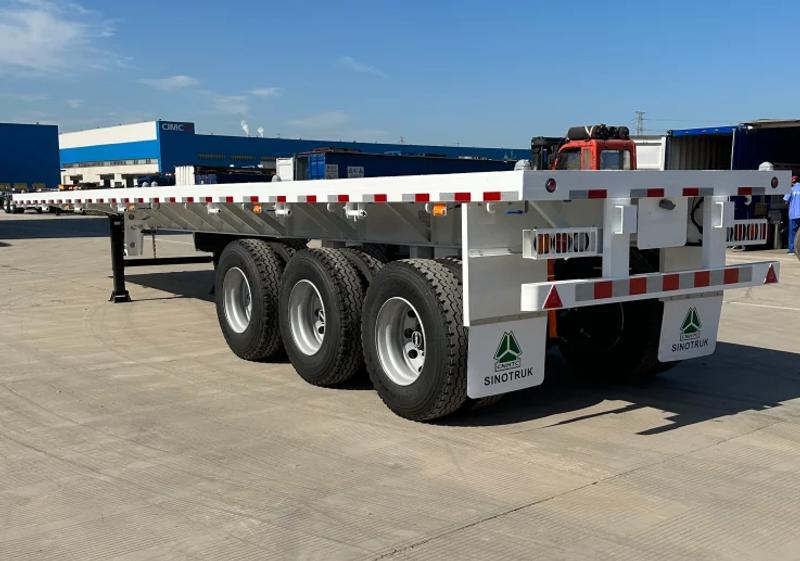 White THT9480TJP flatbed semi-trailer