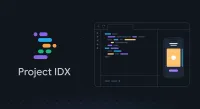 Project IDX logo and mockup