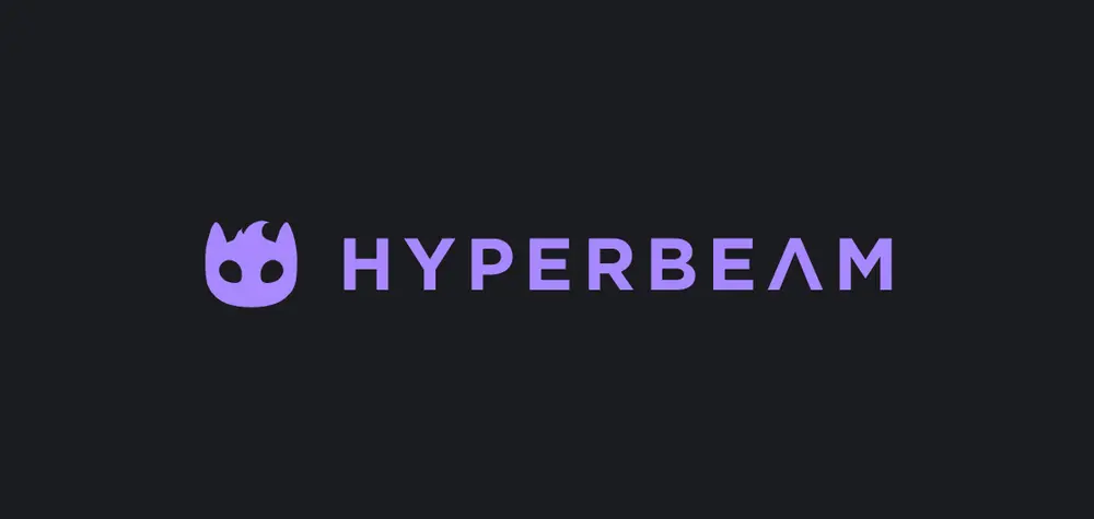 Hyperbeam logo on dark background