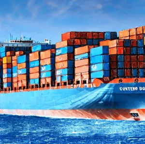 Image of a ship containing containers