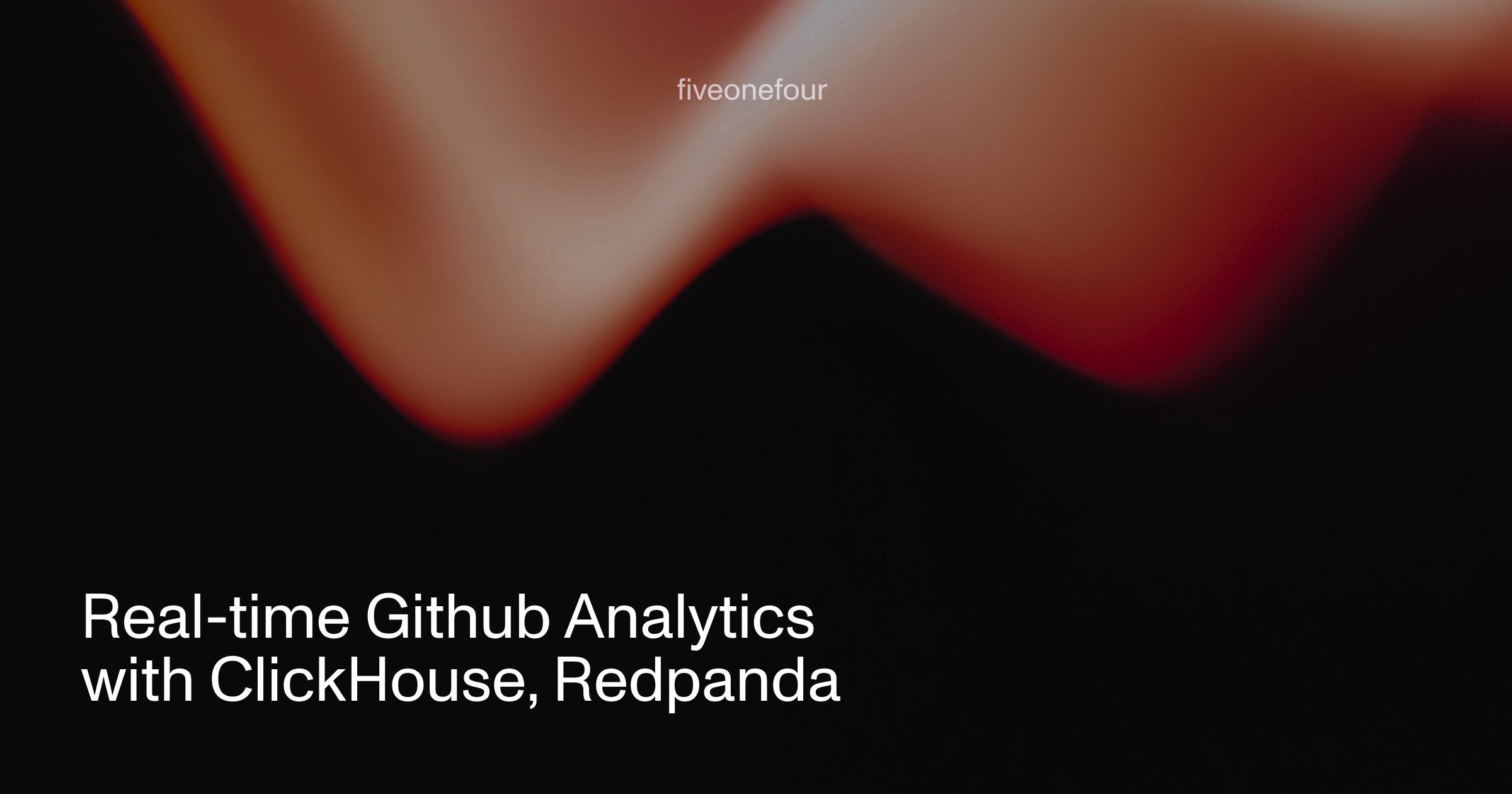Real-time Github Analytics with ClickHouse, Redpanda