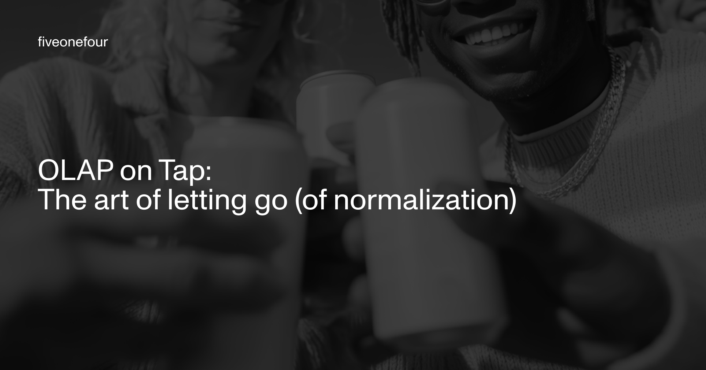 image of black and white photo of people drinking beers with title of the article on top
