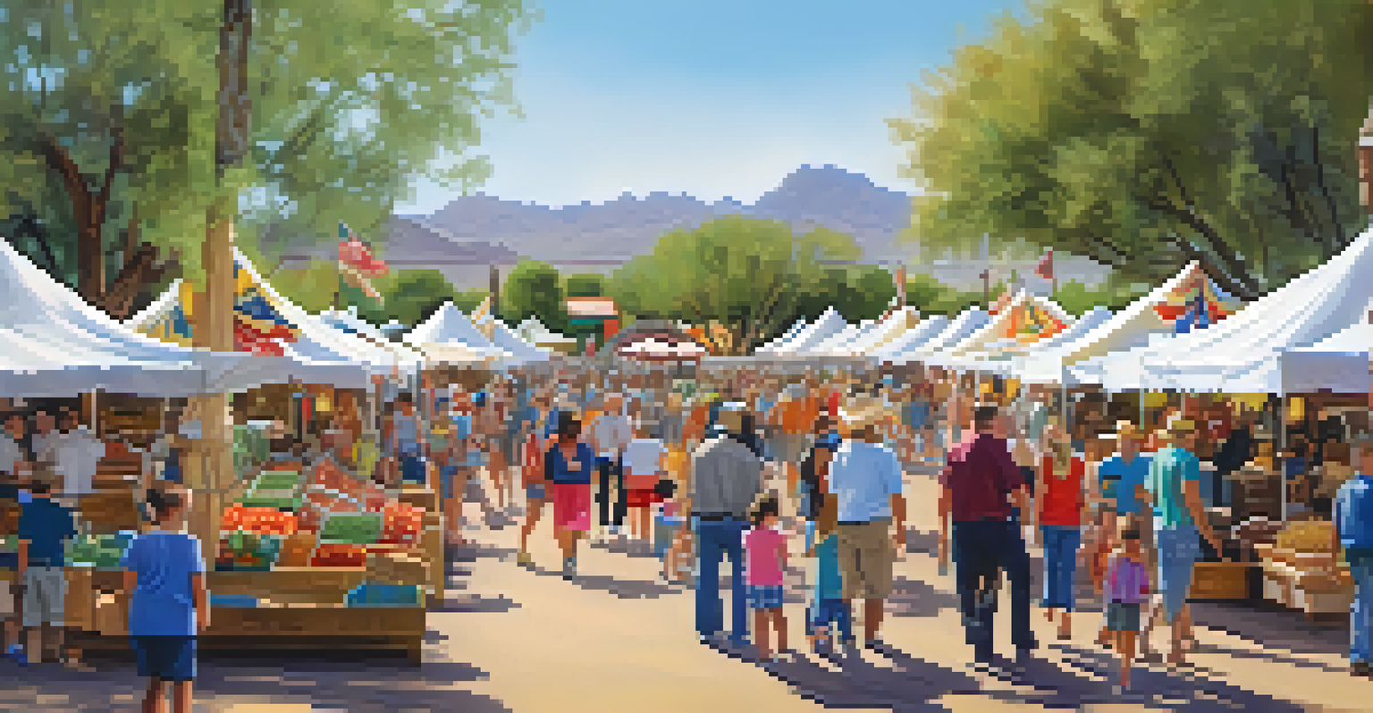 A vibrant festival at a Scottsdale ranch with stalls, activities, and live performances.