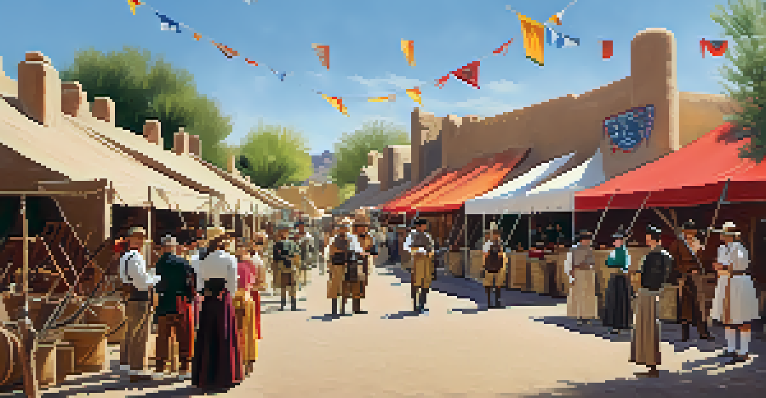 Visitors enjoying a historical event at Scottsdale Museum of the West, with reenactors showcasing traditional crafts and exhibits.