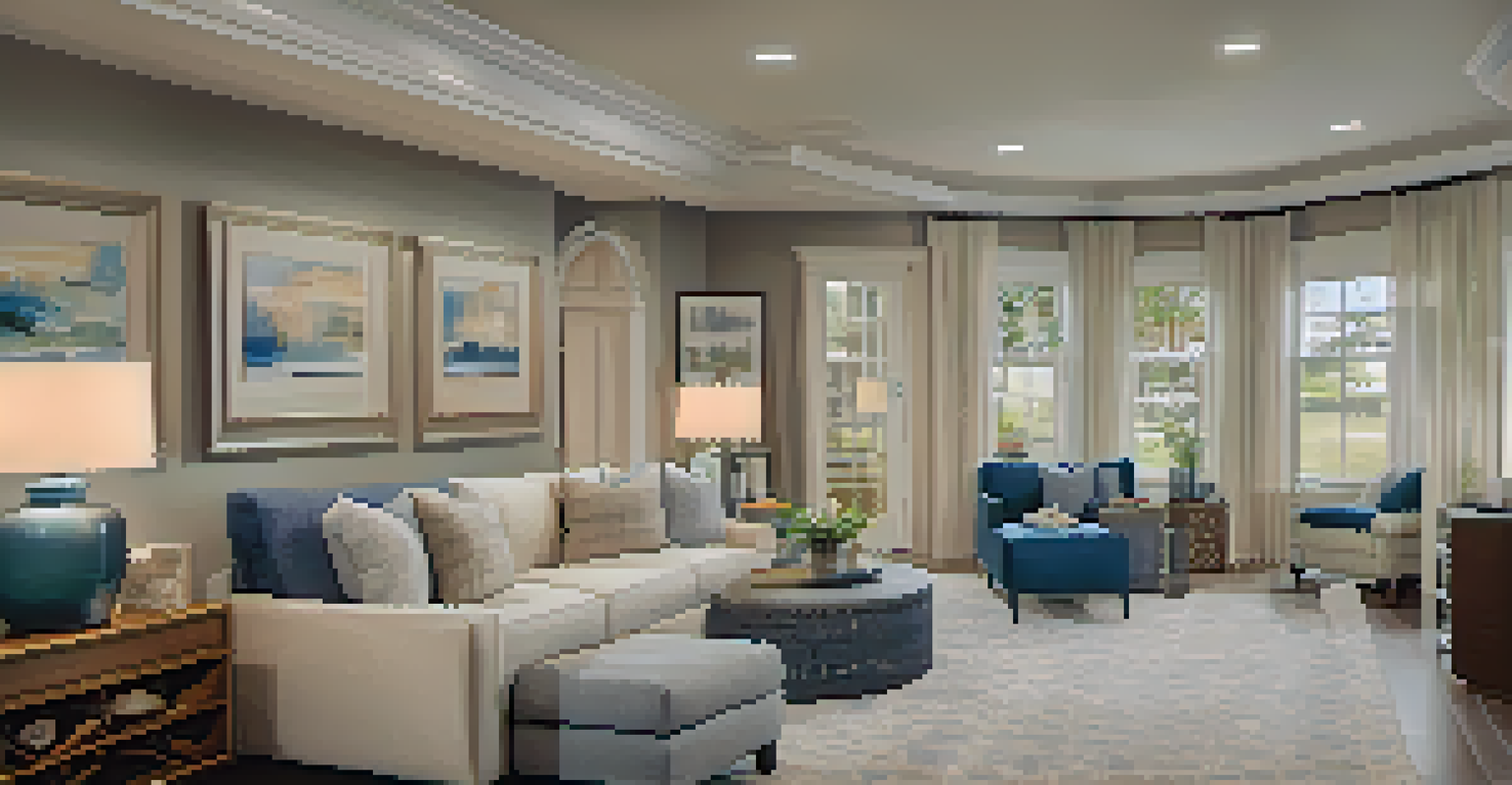 Interior view of a multi-generational home with well-decorated dual master suites.
