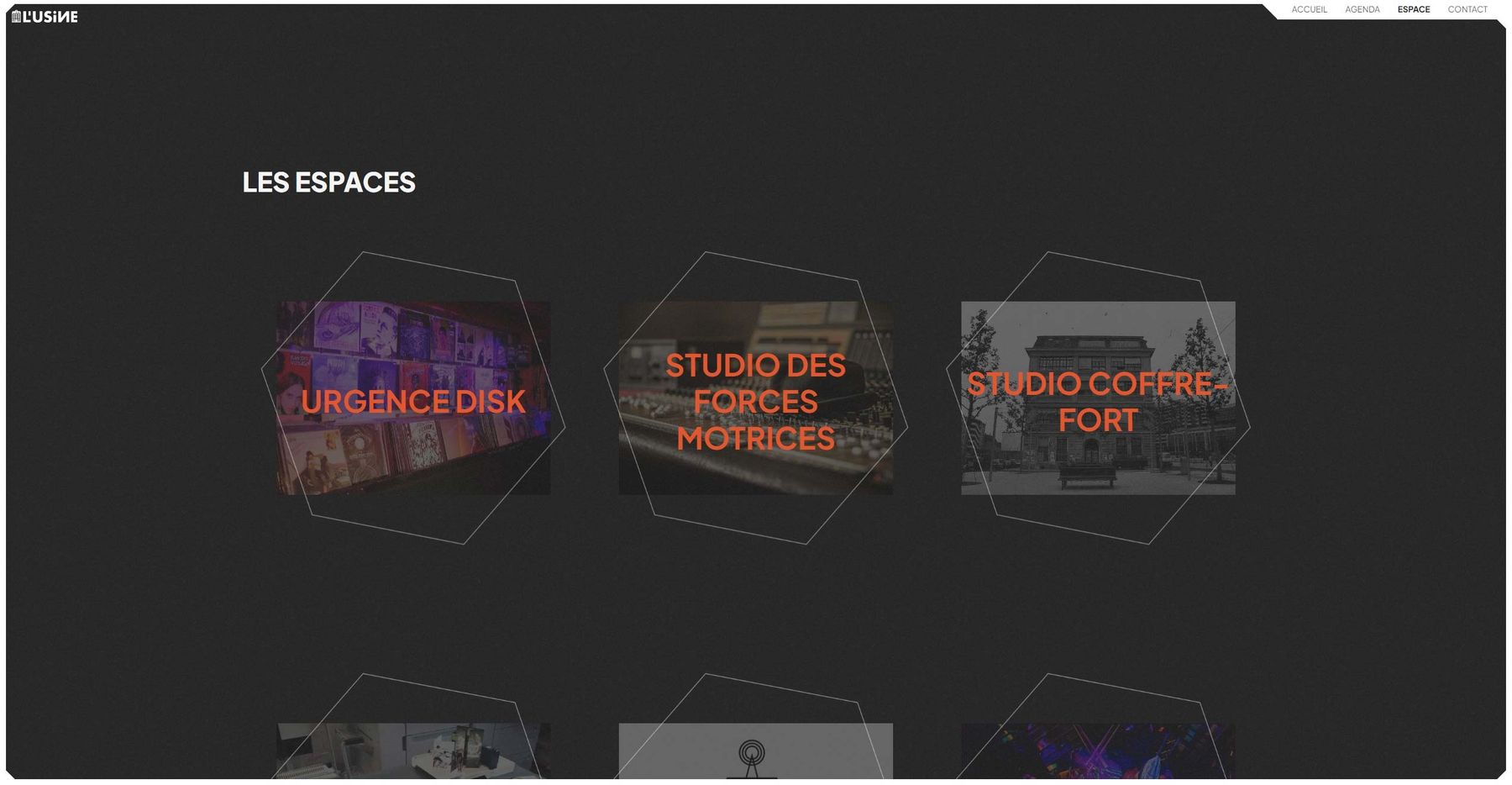 L'Usine / Webdesign Leonard Veuthey