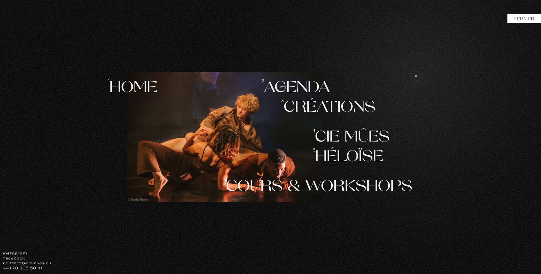 Cie Mûes / Webdesign Leonard Veuthey