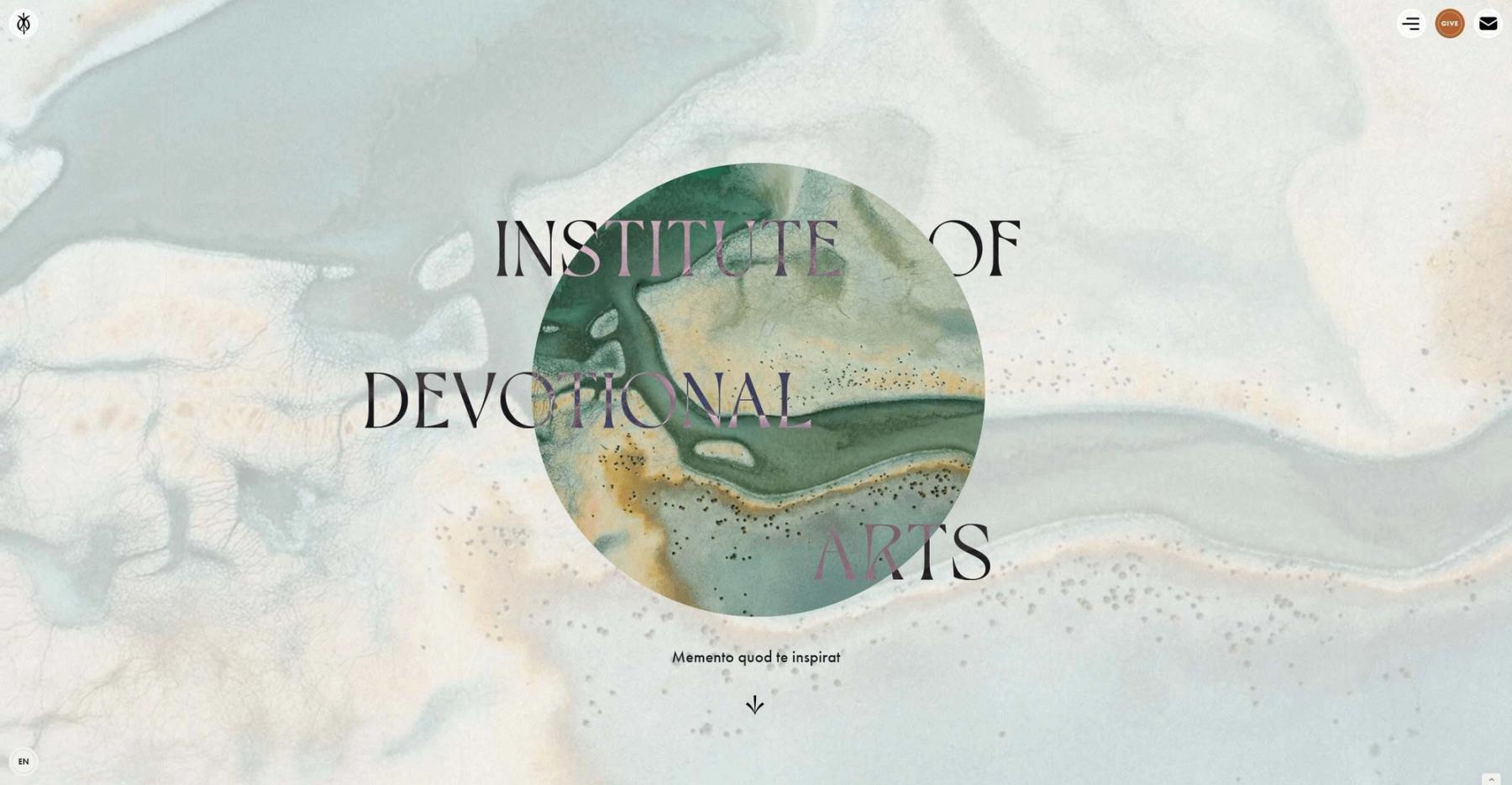 Institute of devotional arts / Webdesign Leonard Veuthey