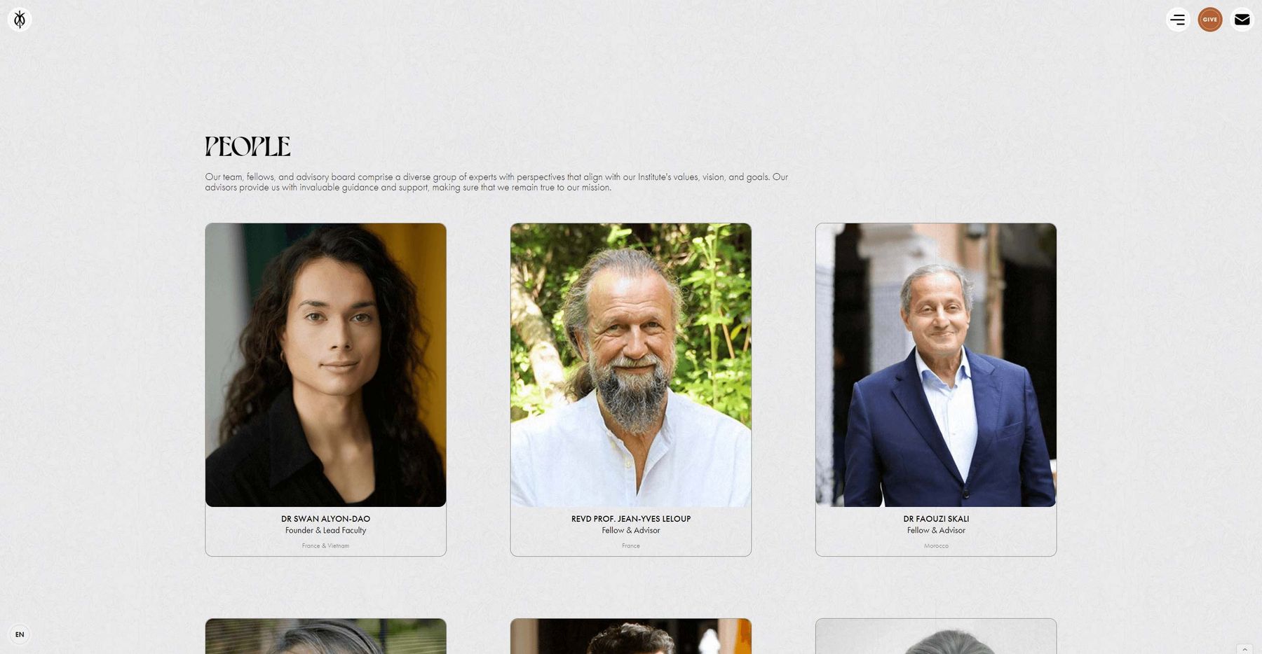 Institute of devotional arts / Webdesign Leonard Veuthey