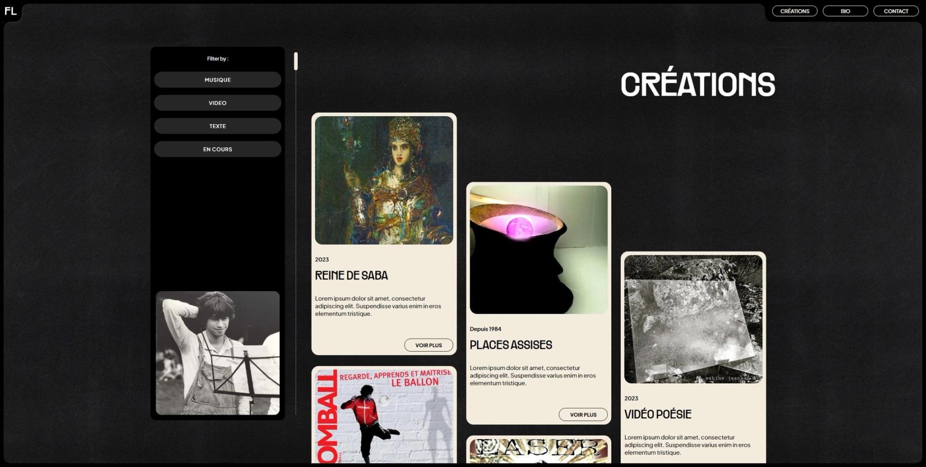 Fred Laser / Leonard Veuthey Webdesign
