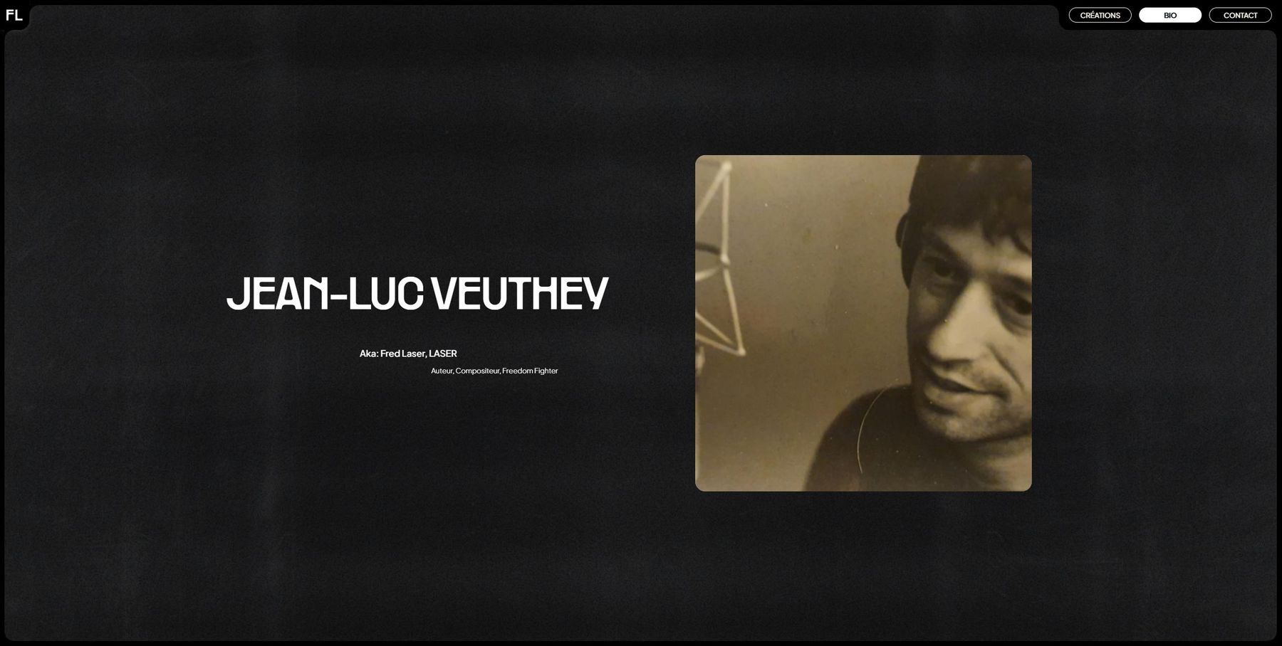 Fred Laser / Leonard Veuthey Webdesign