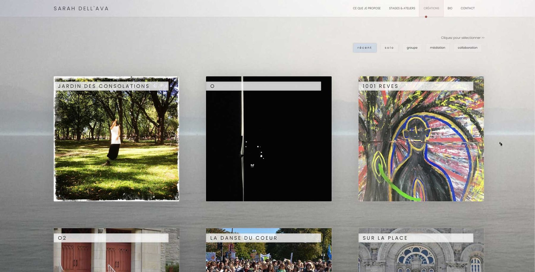 Sarah Dell'Ava / Webdesign Leonard Veuthey