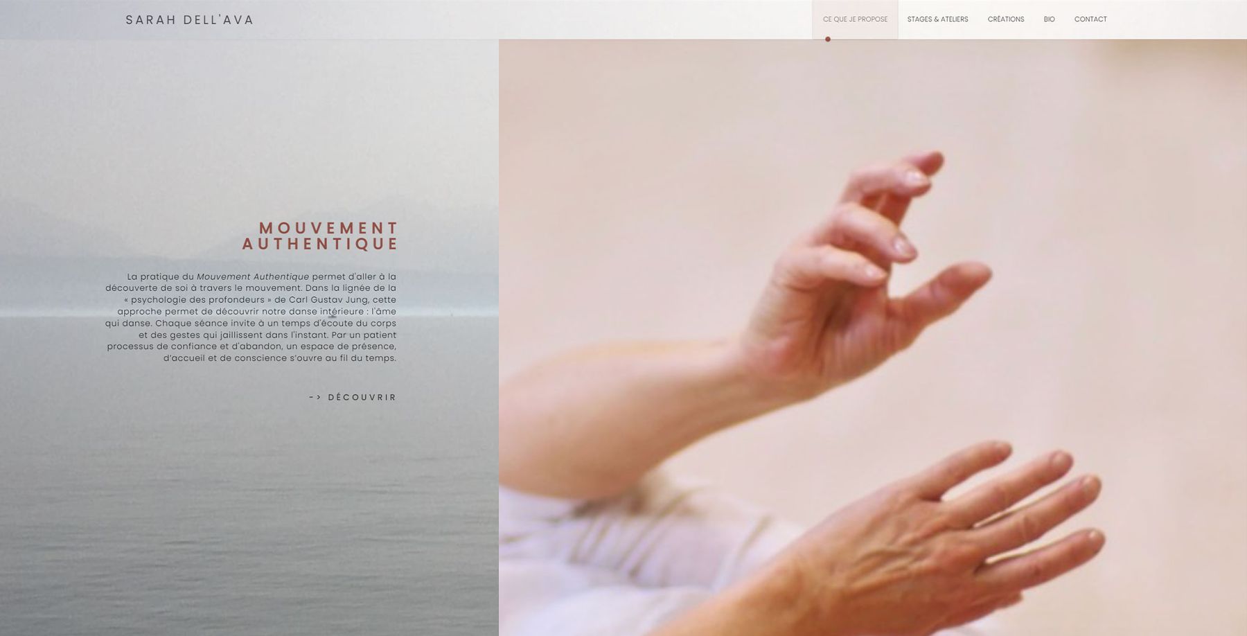 Sarah Dell'Ava / Webdesign Leonard Veuthey