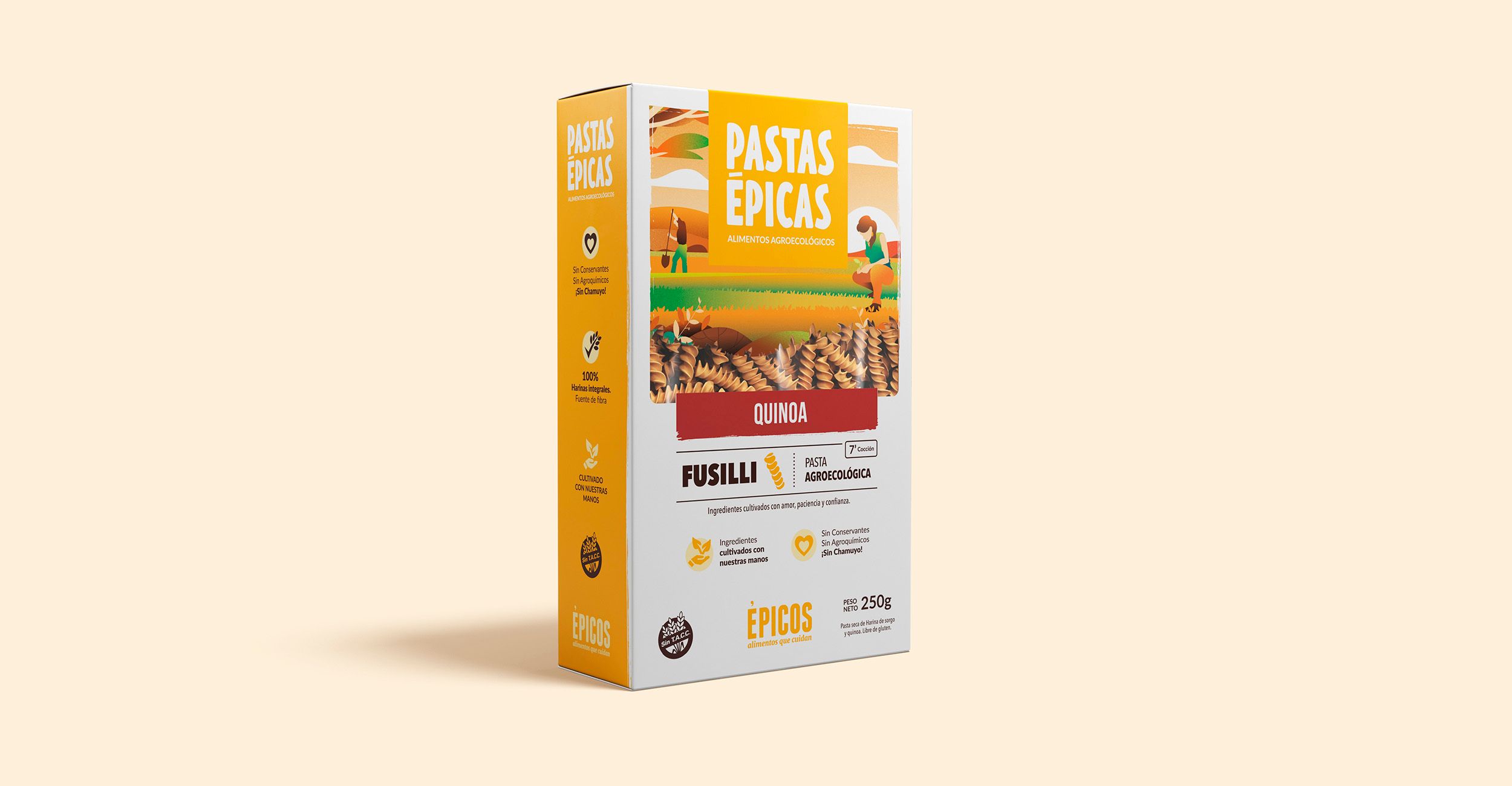 box packaging design for organic pasta