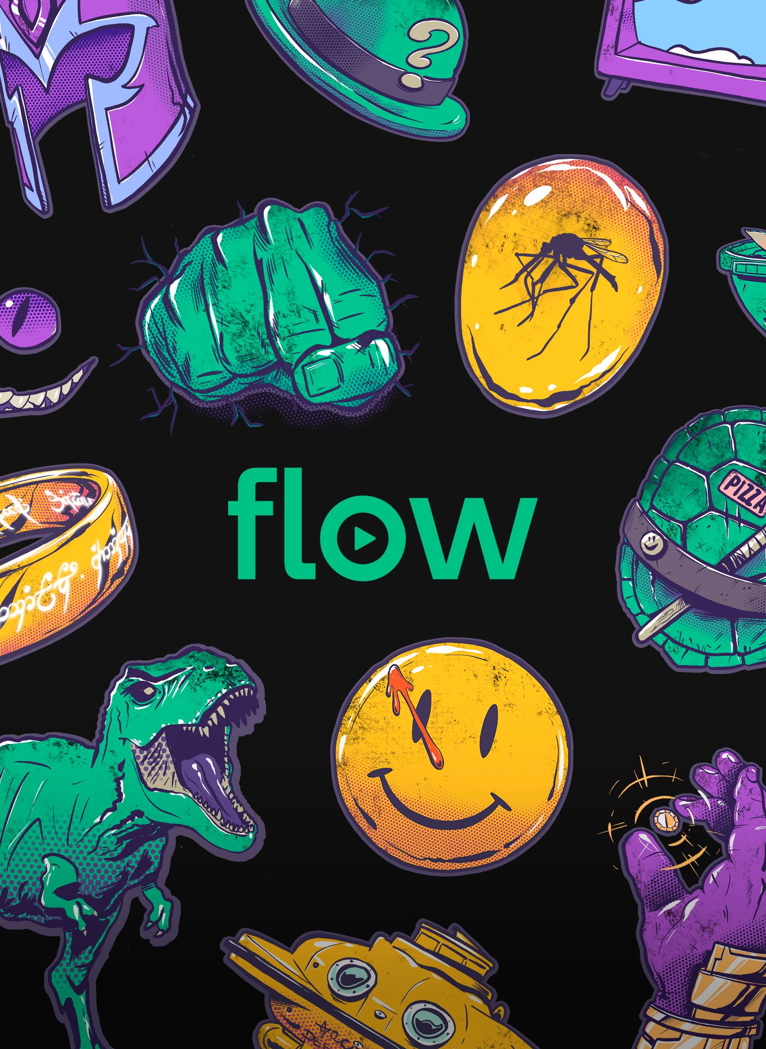 Flow - Movie illustrations
