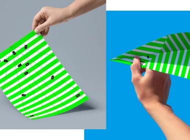 paper plane design for vuelo controlado brand identity