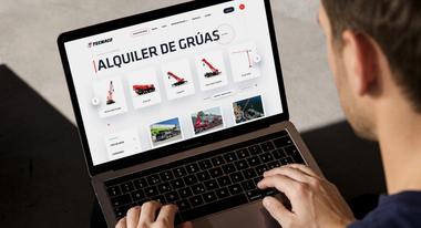 Sitio web y plataforma digital desarrollados para Tecmaco, empresa líder en la industria del izaje, con catálogo online y experiencia UX/UI diseñada por Disruptive® para optimizar la navegación y consulta de equipos.
