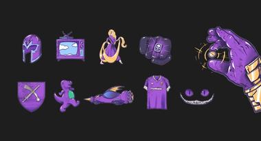 Flow - Movie illustrations - violet mode