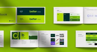 Manual de marca Belter diseñado por Disruptive® con lineamientos gráficos para comunicación industrial y corporativa.