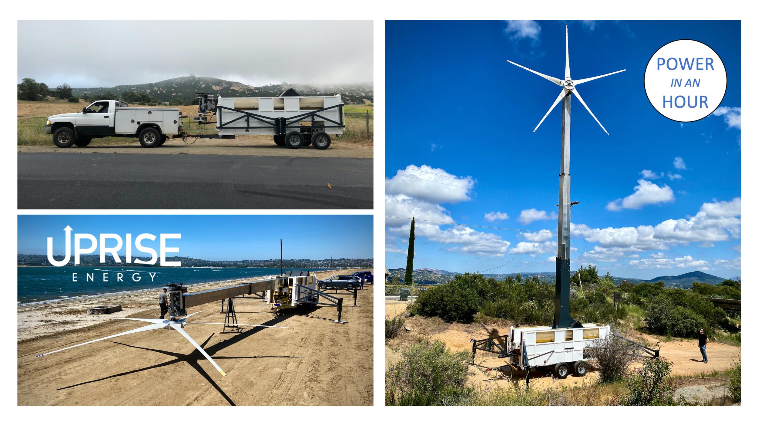Uprise Energy Mobile Power Station, the world’s first commercially sized portable distributed renewable energy resource.