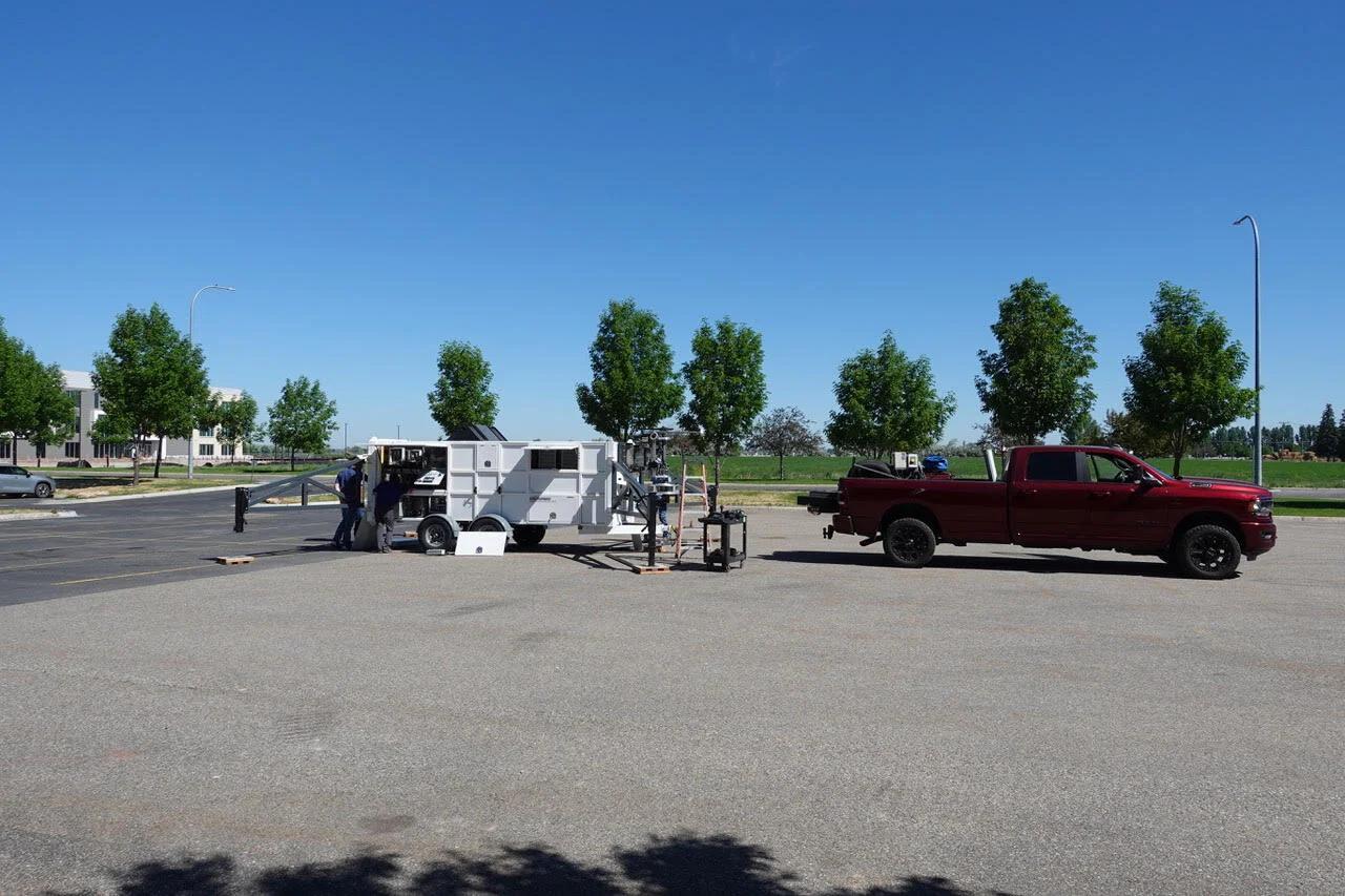 Figure 2: Inspections at the INL parking lot.