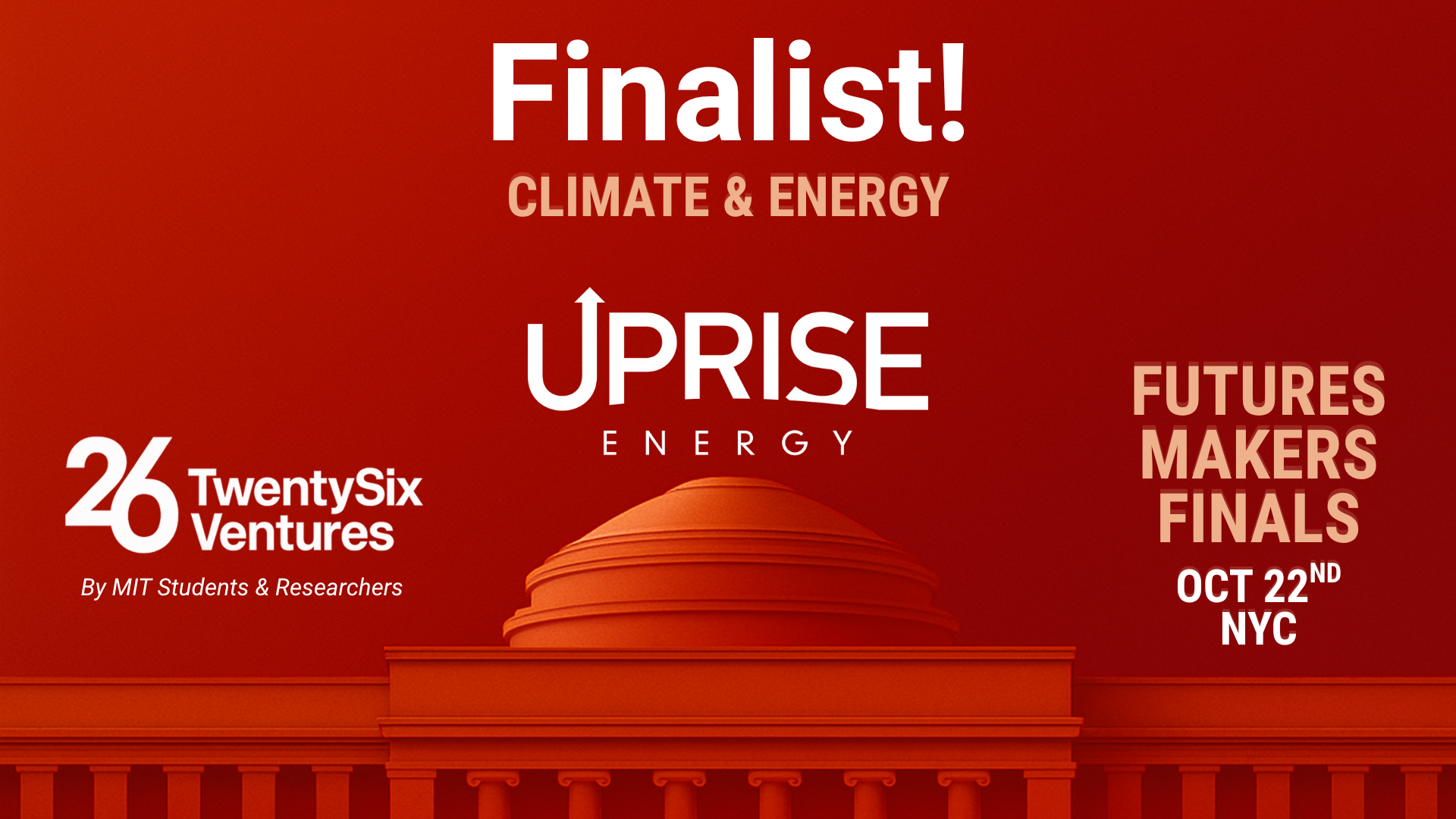 Uprise Energy Finalist at MIT FutureMakers winning Climate & Energy Semi-Final